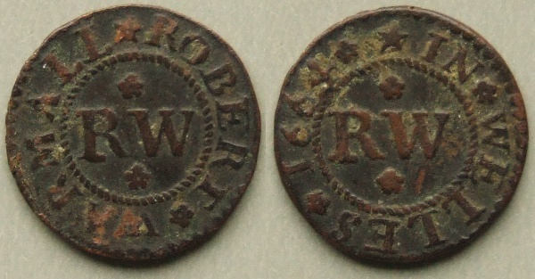 Wells, Robert Warmall 1664 farthing